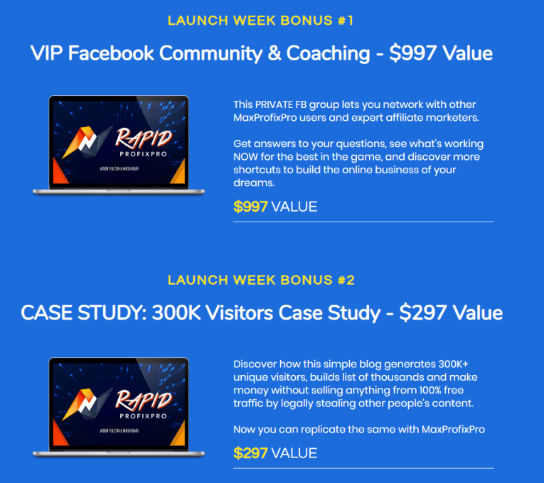RapidProfixPro Bonus
